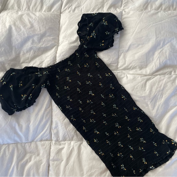 Windsor Black Floral Mini Dress - Picture 1 of 4